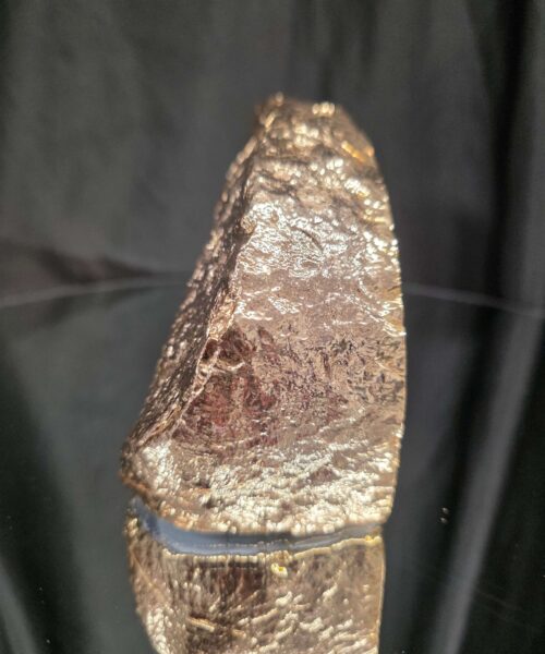 Grey Agate 24ct Gold Edge Microcrystalline Quartz Premium Bookends 1 Ornament Handpicked Size is 1.838kg - H11xW19xD5cm - Image 5