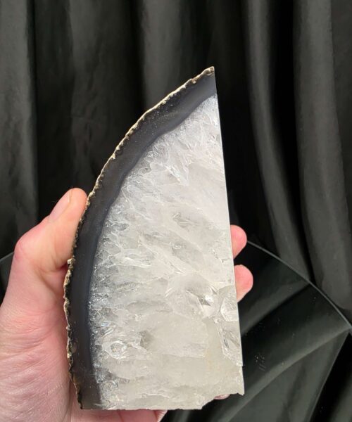 Grey Natural Edge Microcrystalline Quartz Premium Bookends 2 Ornament Handpicked Size 1.653kg H12xW15.5xD6cm - Image 11