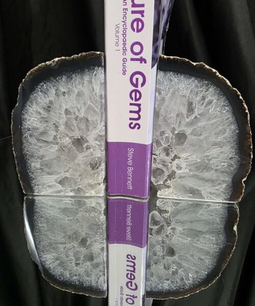 Grey Natural Edge Microcrystalline Quartz Premium Bookends 2 Ornament Handpicked Size 1.653kg H12xW15.5xD6cm - Image 5