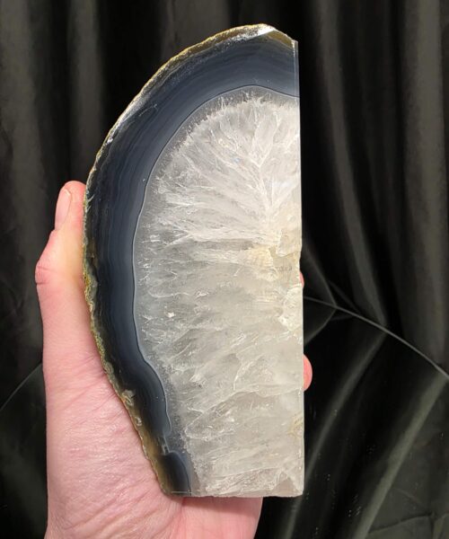 Grey Natural Edge Microcrystalline Quartz Premium Bookends 3 Ornament Handpicked Size 2.067kg H13xW15xD6cm - Image 11
