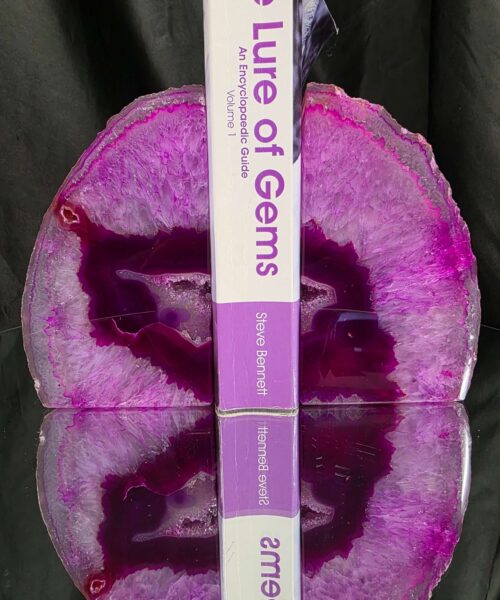 Pink Natural Edge Microcrystalline Quartz Premium Bookends 2 Ornament Handpicked Size 1.883kg H14xW17xD7cm - Image 5