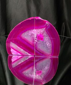 Pink Natural Edge Microcrystalline Quartz Premium Bookends 3 Ornament Handpicked Size 1.318kg H9.5xW13xD8cm