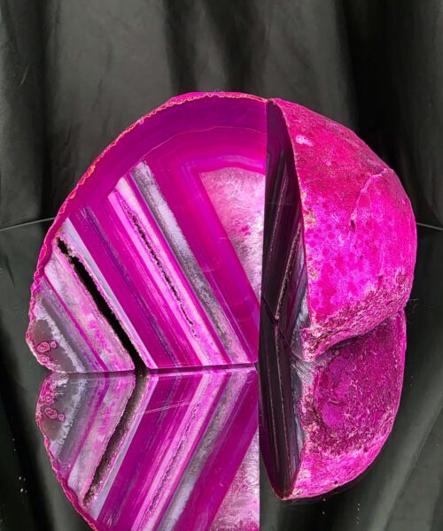 Pink Natural Edge Microcrystalline Quartz Premium Bookends 3 Ornament Handpicked Size 1.318kg H9.5xW13xD8cm - Image 13