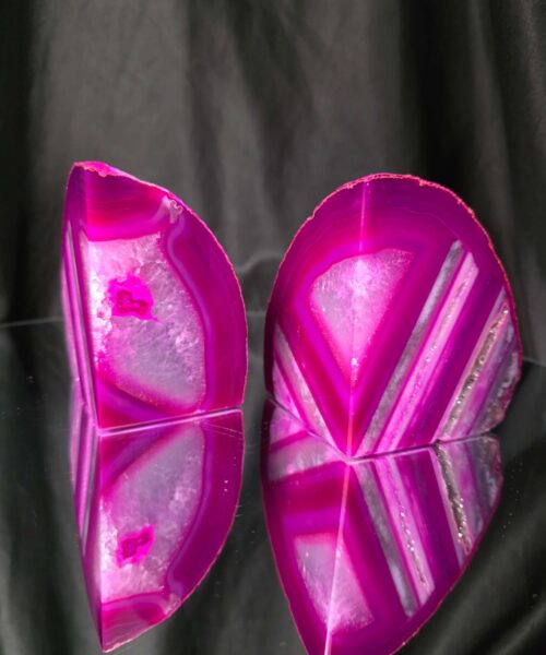 Pink Natural Edge Microcrystalline Quartz Premium Bookends 3 Ornament Handpicked Size 1.318kg H9.5xW13xD8cm - Image 14