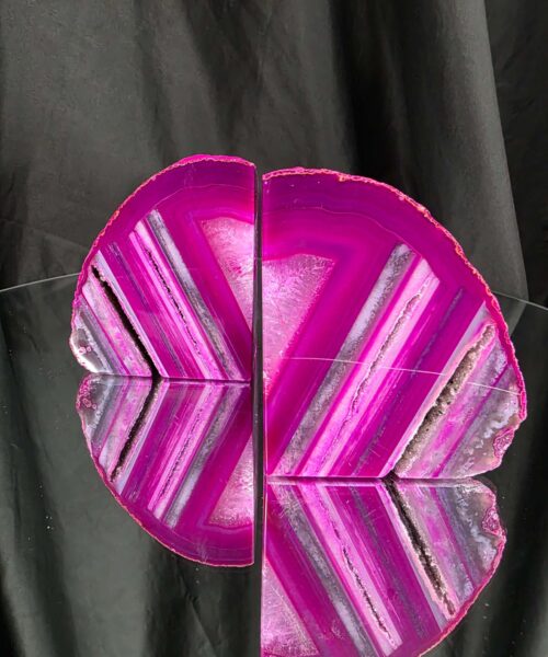 Pink Natural Edge Microcrystalline Quartz Premium Bookends 3 Ornament Handpicked Size 1.318kg H9.5xW13xD8cm - Image 15