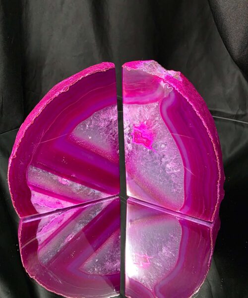 Pink Natural Edge Microcrystalline Quartz Premium Bookends 3 Ornament Handpicked Size 1.318kg H9.5xW13xD8cm - Image 16