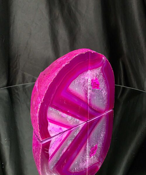 Pink Natural Edge Microcrystalline Quartz Premium Bookends 3 Ornament Handpicked Size 1.318kg H9.5xW13xD8cm - Image 3