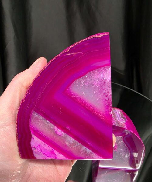 Pink Natural Edge Microcrystalline Quartz Premium Bookends 3 Ornament Handpicked Size 1.318kg H9.5xW13xD8cm - Image 8