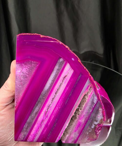 Pink Natural Edge Microcrystalline Quartz Premium Bookends 3 Ornament Handpicked Size 1.318kg H9.5xW13xD8cm - Image 9