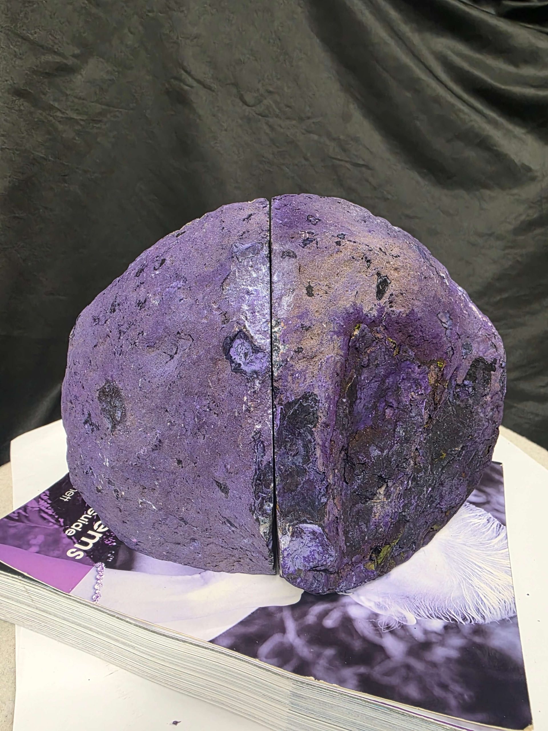 Purple Natural Edge Microcrystalline Quartz Premium Bookends 1 Ornament Handpicked Size 2.531kg H14xW20xD9cm - Image 14