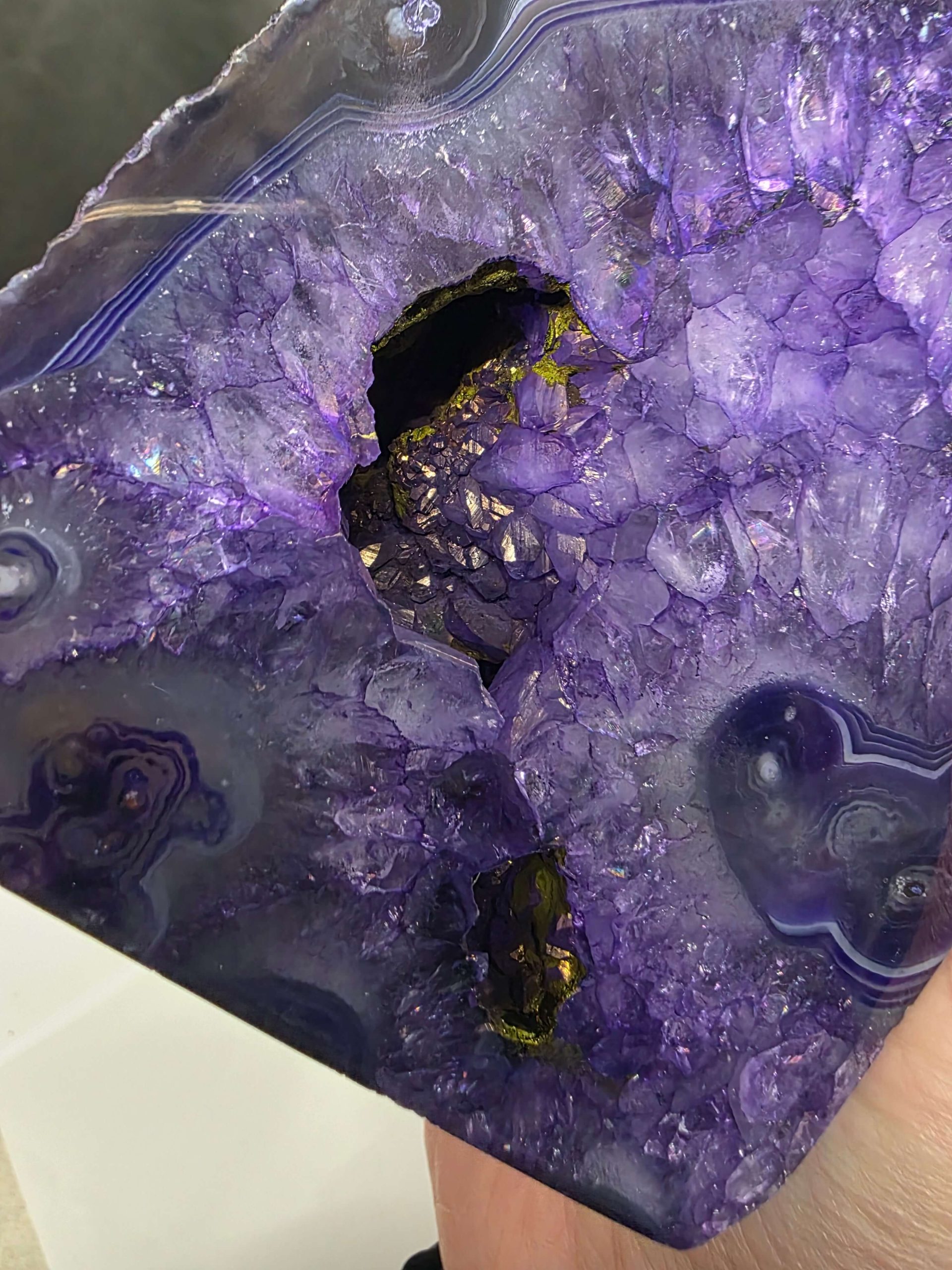 Purple Natural Edge Microcrystalline Quartz Premium Bookends 1 Ornament Handpicked Size 2.531kg H14xW20xD9cm - Image 9