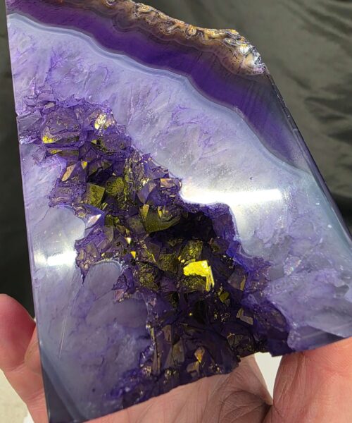 Purple Natural Edge Microcrystalline Quartz Premium Bookends 2 Ornament Handpicked Size 2.029kg H12.5xW15xD6cm - Image 10