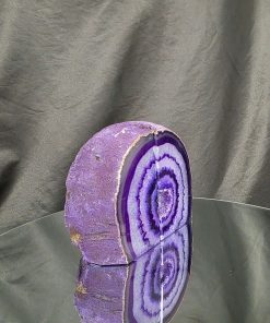 Alternative view of Purple Natural Edge Microcrystalline Quartz Premium Bookends 3 Ornament Handpicked Size 1.940kg H12xW15xD6cm