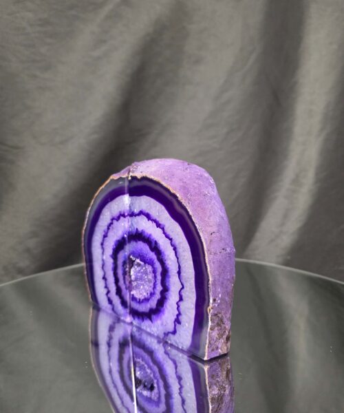 Purple Natural Edge Microcrystalline Quartz Premium Bookends 3 Ornament Handpicked Size 1.940kg H12xW15xD6cm - Image 3