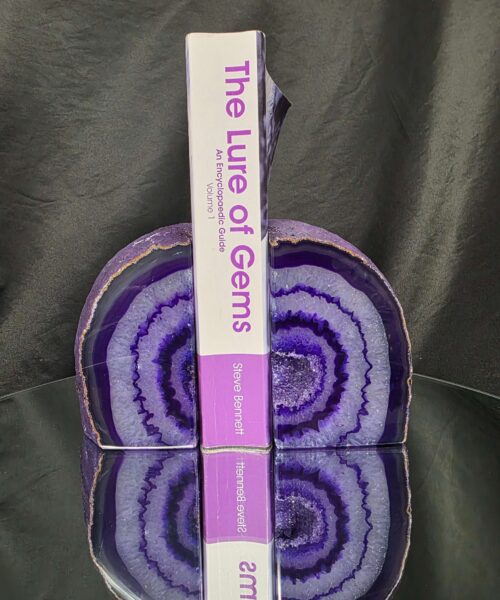 Purple Natural Edge Microcrystalline Quartz Premium Bookends 3 Ornament Handpicked Size 1.940kg H12xW15xD6cm - Image 4