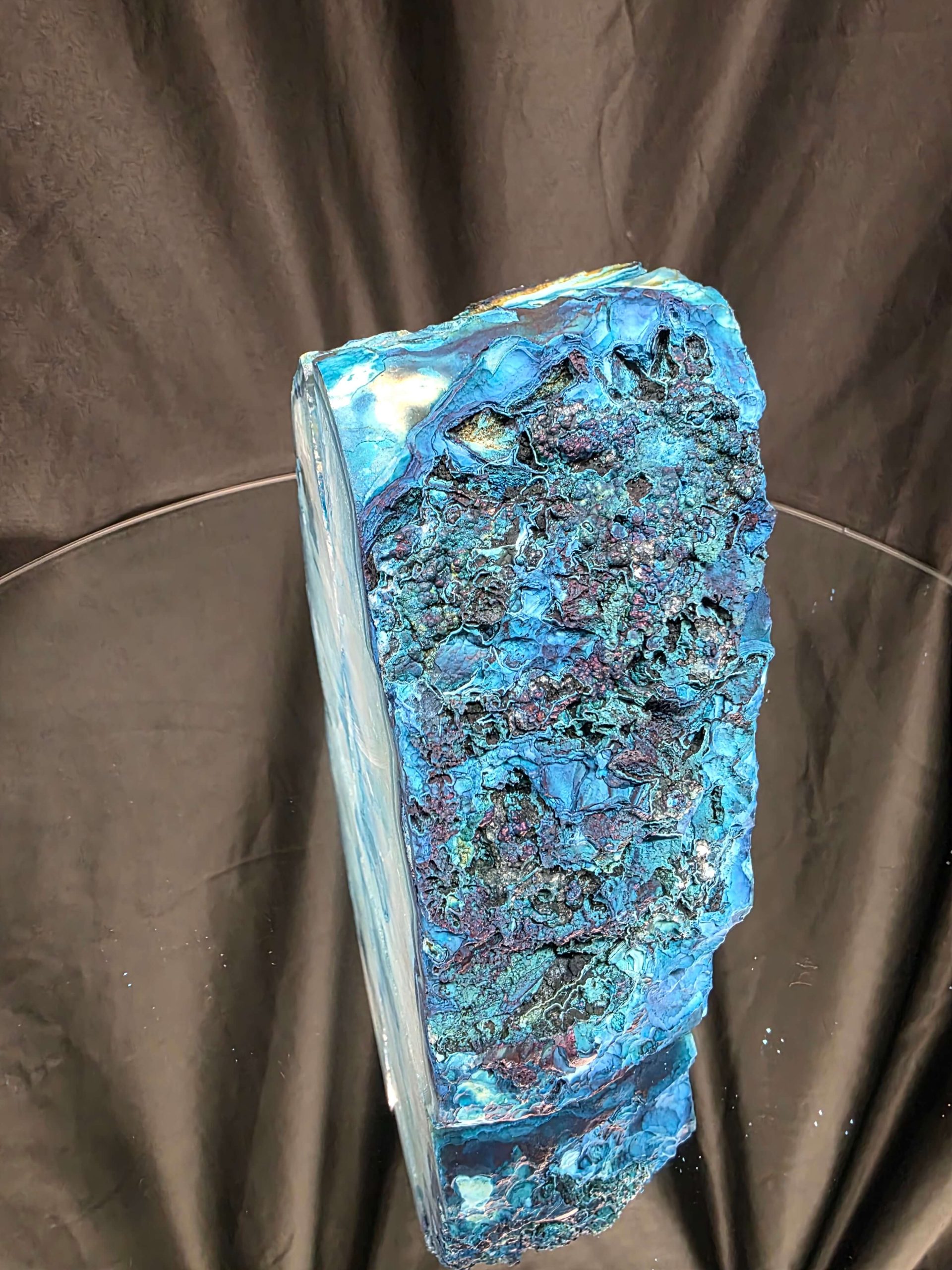 Teal Natural Edge Microcrystalline Quartz Premium Bookends 1 Ornament Handpicked Size 2.199kg H14xW15xD7cm - Image 7