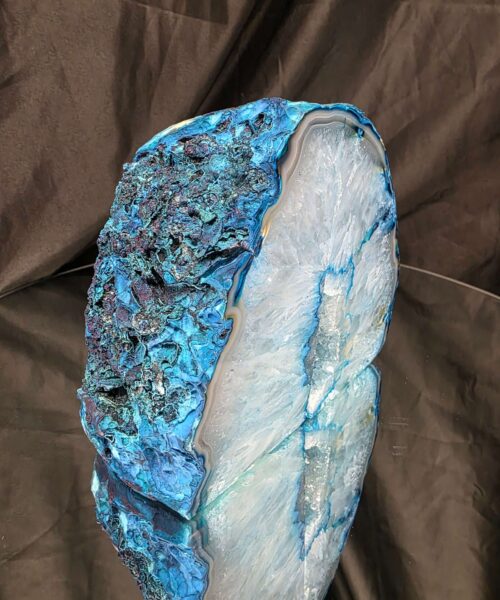 Teal Natural Edge Microcrystalline Quartz Premium Bookends 1 Ornament Handpicked Size 2.199kg H14xW15xD7cm - Image 16
