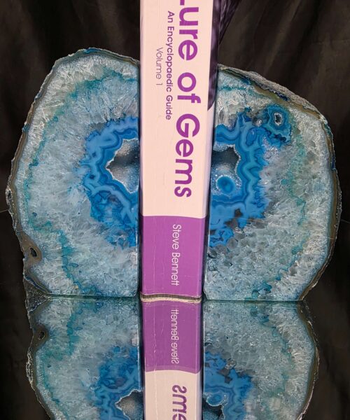 Teal Natural Edge Microcrystalline Quartz Premium Bookends 2 Ornament Handpicked Size 2.221kg H14xW17xD7cm - Image 5