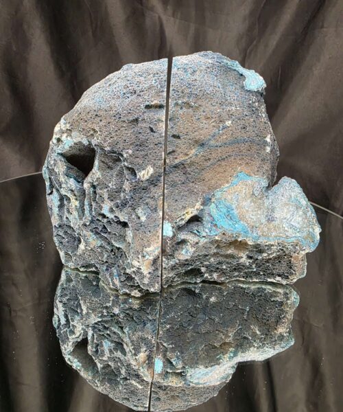 Teal Natural Edge Microcrystalline Quartz Premium Bookends 2 Ornament Handpicked Size 2.221kg H14xW17xD7cm - Image 7