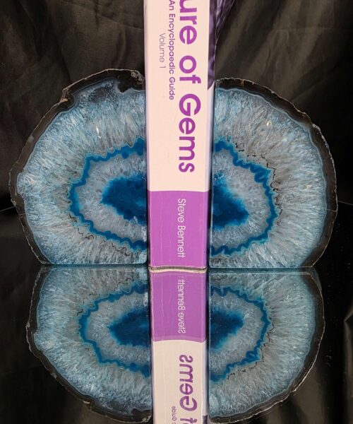 Teal Natural Edge Microcrystalline Quartz Premium Bookends 3 Ornament Handpicked Size 2.296kg H12xW16xD7cm - Image 5