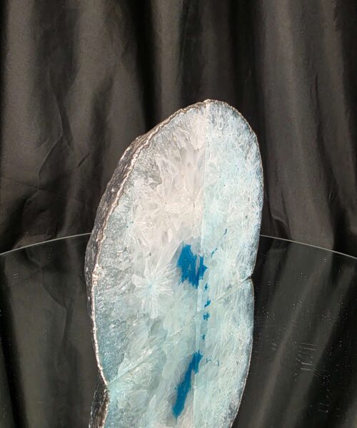 Teal Agate Silver Edge Microcrystalline Quartz Premium Bookends 3 Ornament Handpicked Size is 1.901kg H13.5xW18xD6cm - Image 3