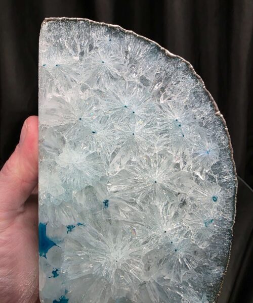 Teal Agate Silver Edge Microcrystalline Quartz Premium Bookends 3 Ornament Handpicked Size is 1.901kg H13.5xW18xD6cm - Image 10
