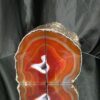Red Agate 24ct Gold Edge Microcrystalline Quartz Premium Bookends 2 Ornament Handpicked Size 2.563kg H12xW14xD9cm