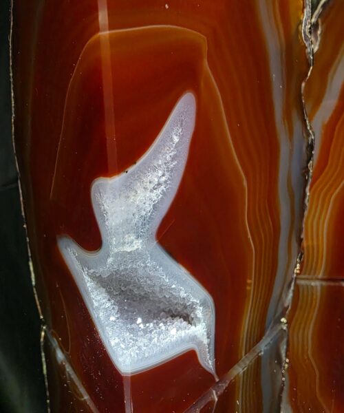 Red Agate 24ct Gold Edge Microcrystalline Quartz Premium Bookends 2 Ornament Handpicked Size 2.563kg H12xW14xD9cm - Image 14