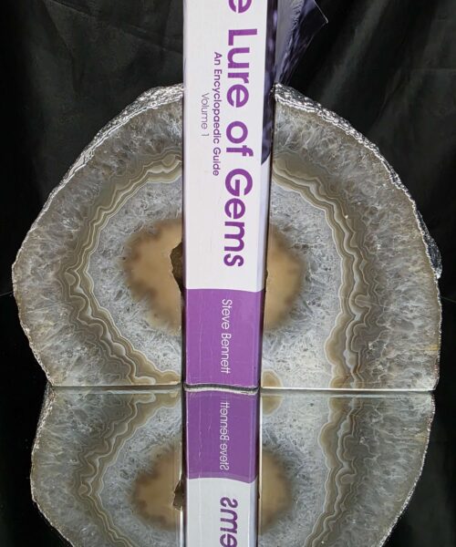 Caramel Agate Silver Edge Microcrystalline Quartz Premium Bookends 1 Ornament Handpicked Size 2.033kg H15xW17xD5cm - Image 5