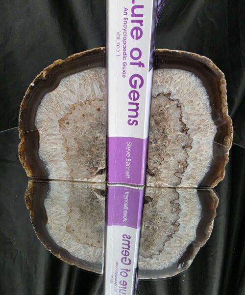 Caramel Natural Edge Microcrystalline Quartz Premium Bookends 2 Ornament Handpicked Size 1.996kg H13xW16xD8cm - Image 5