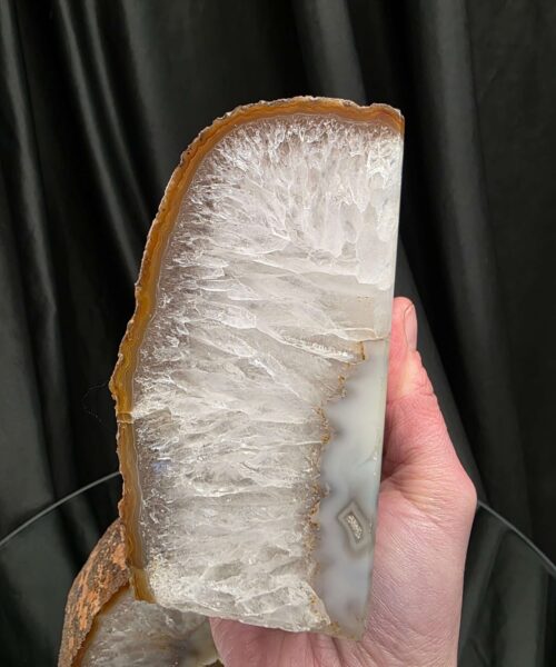 Caramel Natural Edge Microcrystalline Quartz Premium Bookends 3 Ornament Handpicked Size 1.804kg H11xW16.5xD6cm - Image 9