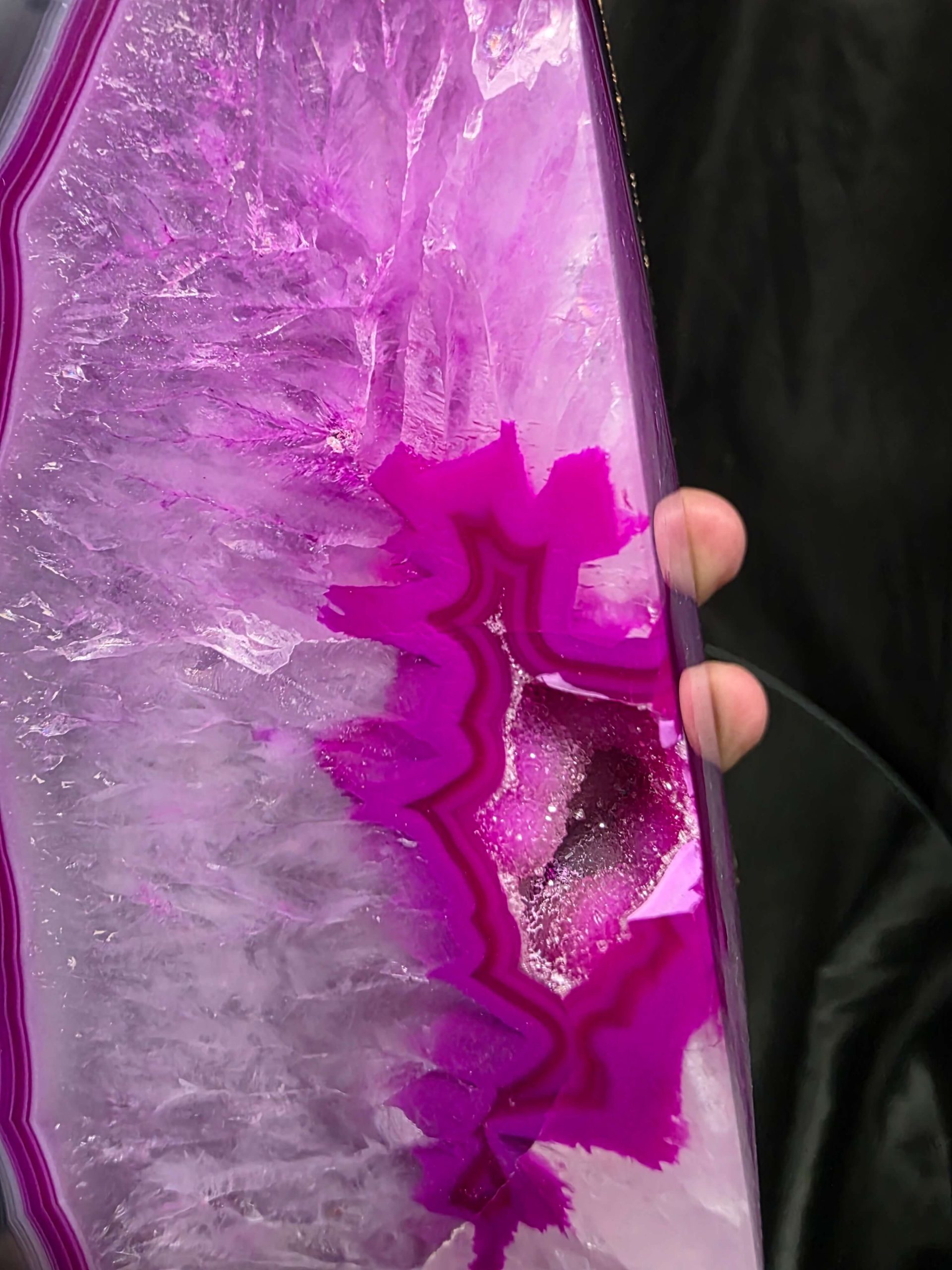 Pink Agate 24ct Gold Edge Microcrystalline Quartz Premium Bookends 2 Ornament Handpicked Size 2.284kg H13xW15xD8cm - Image 12