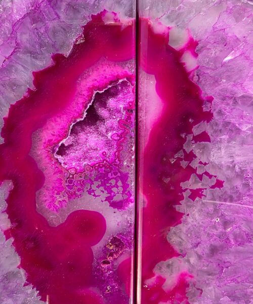 Pink Agate Silver Edge Microcrystalline Quartz Premium Bookends 1 Ornament Handpicked Size 2.673kg H15xW17xD6.5cm - Image 16