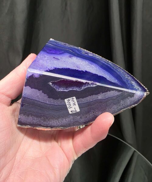 Purple Agate Silver Edge Microcrystalline Quartz Premium Bookends 2 Ornament Handpicked Size 1.614kg H13xW18xD5cm - Image 12