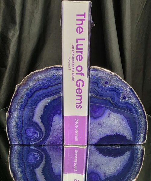 Purple Agate Silver Edge Microcrystalline Quartz Premium Bookends 2 Ornament Handpicked Size 1.614kg H13xW18xD5cm - Image 5