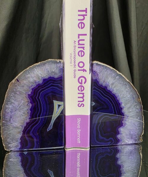 Purple Agate Silver Edge Microcrystalline Quartz Premium Bookends 3 Ornament Handpicked Size 2.302kg H13xW17xD7cm - Image 5