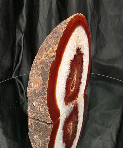 Red Natural Edge Microcrystalline Quartz Premium Bookends 1 Ornament Handpicked Size 2.585kg H16xW15xD7cm - Image 3