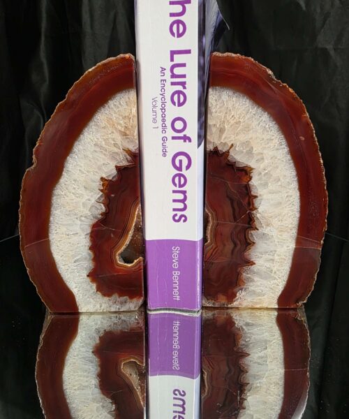 Red Natural Edge Microcrystalline Quartz Premium Bookends 1 Ornament Handpicked Size 2.585kg H16xW15xD7cm - Image 5