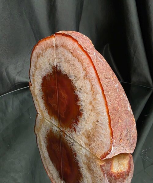 Red Natural Edge Microcrystalline Quartz Premium Bookends 3 Ornament Handpicked Size 1.949kg H13xW18xD4cm - Image 4