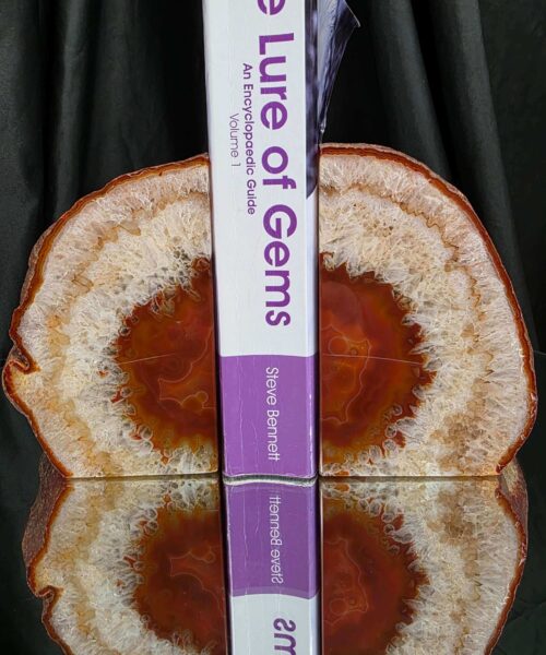 Red Natural Edge Microcrystalline Quartz Premium Bookends 3 Ornament Handpicked Size 1.949kg H13xW18xD4cm - Image 5