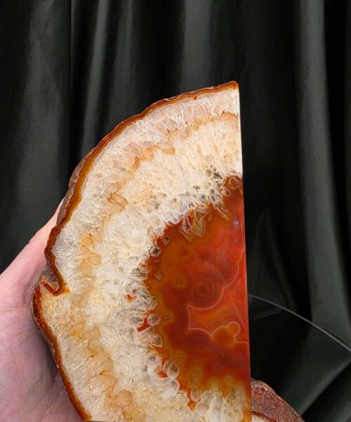 Red Natural Edge Microcrystalline Quartz Premium Bookends 3 Ornament Handpicked Size 1.949kg H13xW18xD4cm - Image 8