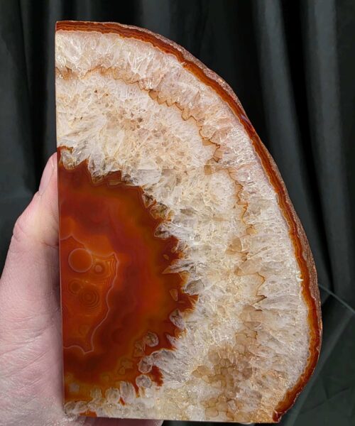 Red Natural Edge Microcrystalline Quartz Premium Bookends 3 Ornament Handpicked Size 1.949kg H13xW18xD4cm - Image 10