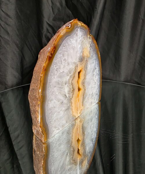 Caramel Natural Edge Microcrystalline Quartz Premium Bookends 1 Ornament Handpicked Size 1.562kg H13xW14xD6cm - Image 3