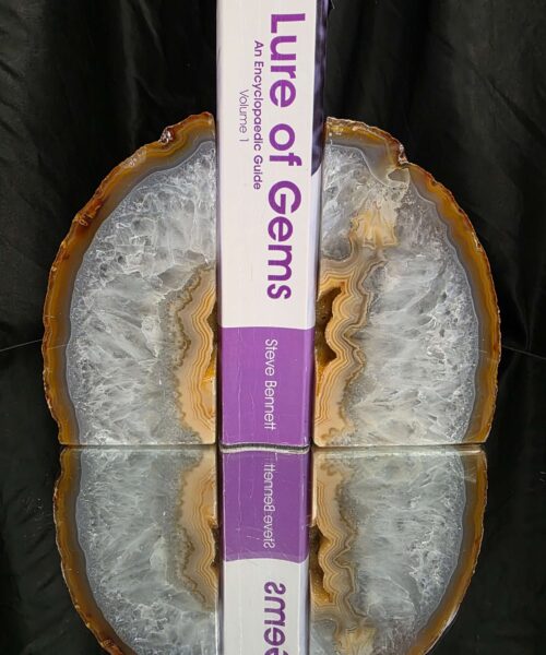 Caramel Natural Edge Microcrystalline Quartz Premium Bookends 1 Ornament Handpicked Size 1.562kg H13xW14xD6cm - Image 5