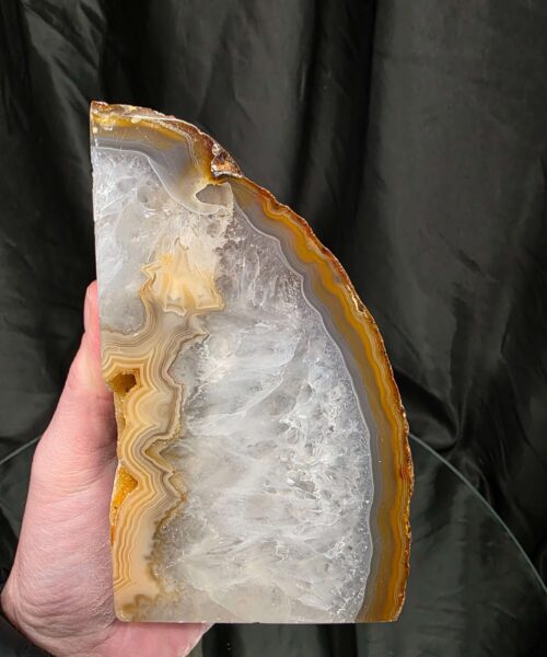 Caramel Natural Edge Microcrystalline Quartz Premium Bookends 1 Ornament Handpicked Size 1.562kg H13xW14xD6cm - Image 8