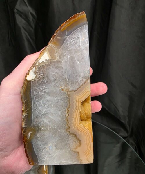 Caramel Natural Edge Microcrystalline Quartz Premium Bookends 1 Ornament Handpicked Size 1.562kg H13xW14xD6cm - Image 9