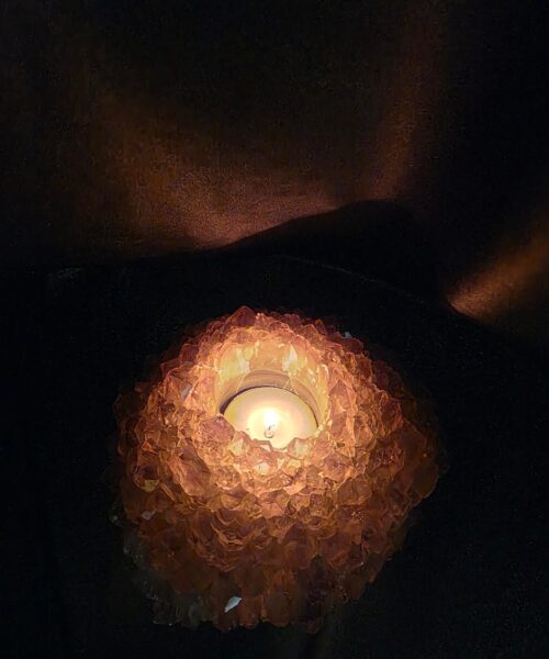 Very Large Premium A Grade Amethyst Cluster Druzy Candle 1 / Tealight Holders Handpicked 712g H5xW14xD12cm - Image 12
