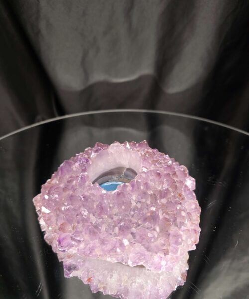 Very Large Premium A Grade Amethyst Cluster Druzy Candle 1 / Tealight Holders Handpicked 712g H5xW14xD12cm - Image 3