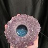 Very Large Premium A Grade Amethyst Cluster Druzy Candle 1 / Tealight Holders Handpicked 712g H5xW14xD12cm