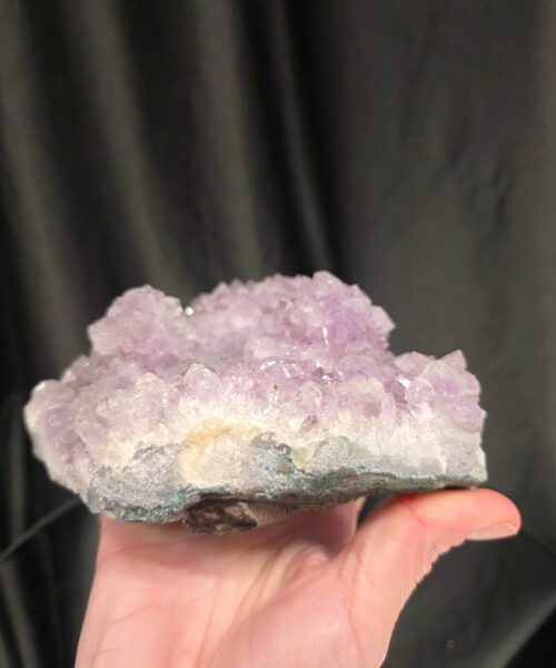 Very Large Premium A Grade Amethyst Cluster Druzy Candle 2 / Tealight Holders Handpicked 993g H6xW14.5xD14cm - Image 7